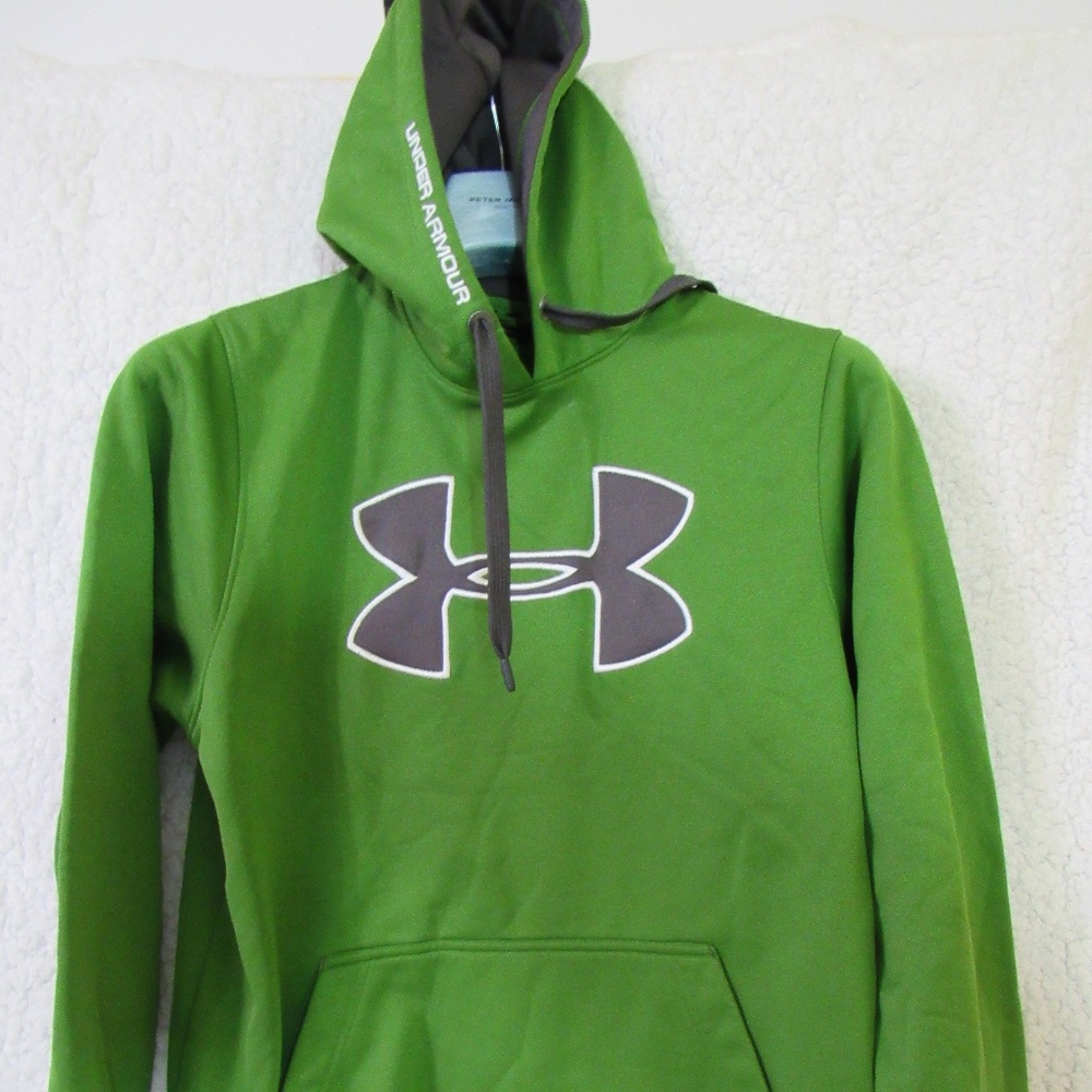 Under Armour Loose‎ Green Mens Sz M Kanga Pocket Hoodie Sweatshirt